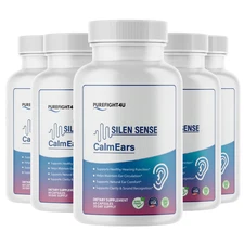 SilenSense Capsules Hearing Health Support Supplement - 5 Bottles