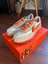 sacai x Clot x Nike LDWaffle Net Orange Blaze for Sale