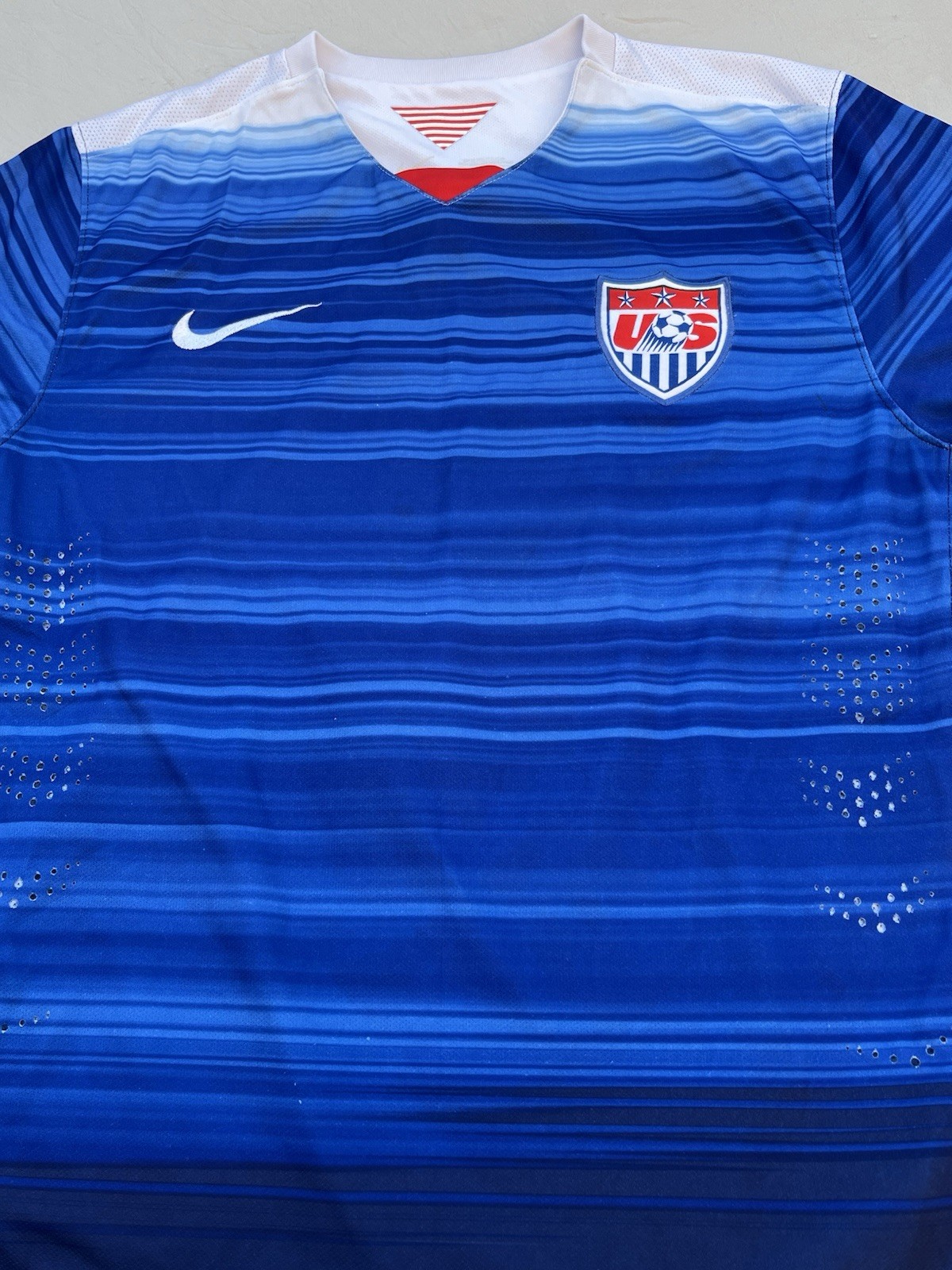 Nike 2015 Dri-Fit Away Soccer Jersey Adult Small US National Team USA Authentic