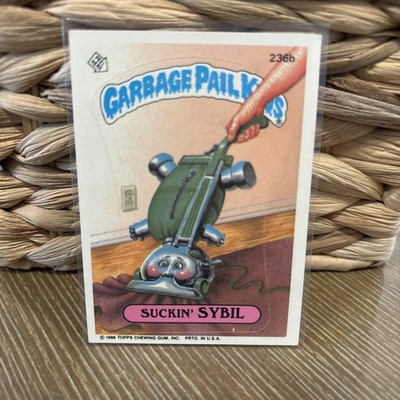 1986 Topps Garbage Pail Kids Suckin' Sybil #236b Series 6