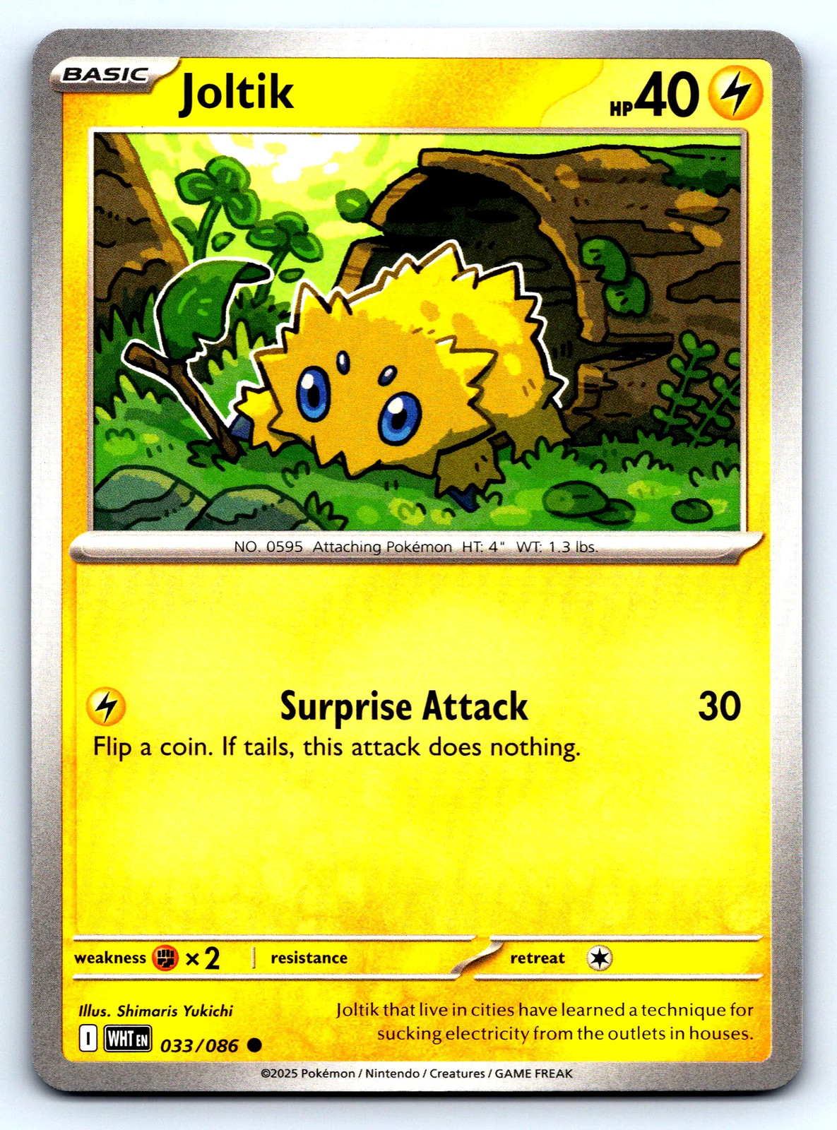 Joltik White Flare #33 Normal NM Pokemon Card