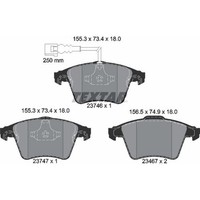 Textar 2374601 Bremsbelagsatz FüR VW Transporter Multivan California T5 7HB 7HJ
