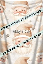 Cute Santa Repeat fun cheerful playful tapestry 39X59 in