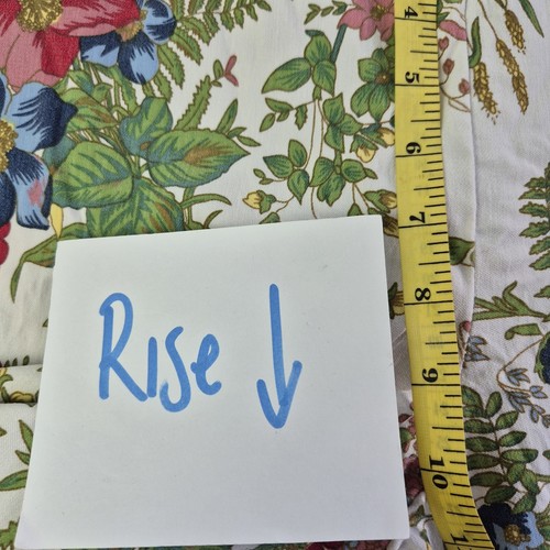 Joseph Ribkoff Pants Womens Size 12 White Floral Stretch Elastic Waist Comfort - Picture 6 of 9