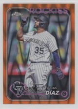 2024 Topps Chrome Orange RayWave Refractor 16/25 Elias Diaz Elias Díaz #287 1l0t