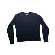 Greg Norman Sweatshirt Mens Medium Black Cotton Blend Pullover Crewneck Golf