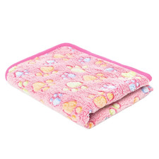 Soft Fluffy High Quality Pet Blanket Flannel Dog Sleeping Blanket Paw Print Patt
