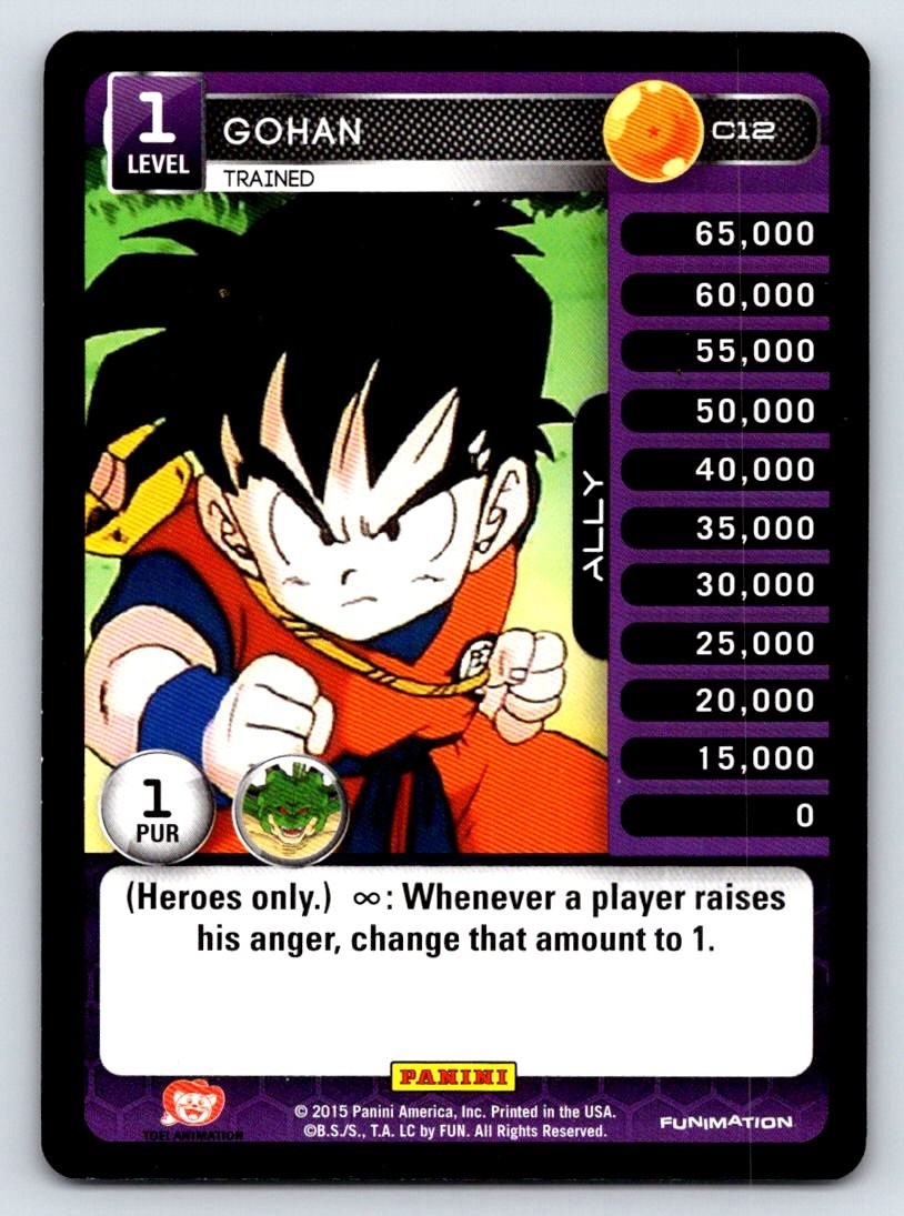2015 Panini Dragon Ball Z Gohan C12