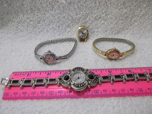 Timex Acqua Vivani 3 Vintage Wrist Watches 1 Part Need Batteries