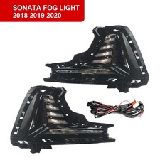 For 2018-2019 Hyundai Sonata Led Daytime Running Light Front Bumper Fog Light