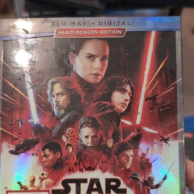 Star Wars The Last Jedi Blu-ray Multi-Screen + Digital Copy Bonus Extras PG-13