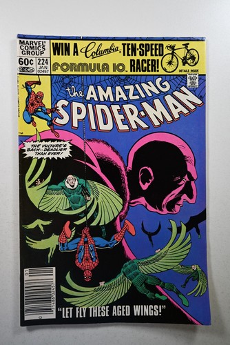 The Amazing Spider-Man #224 Newsstand Variant (1982) FN/VF Condition!