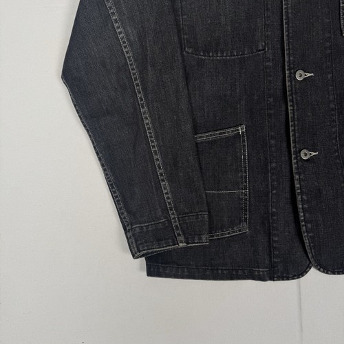 GAP Denim Chore Giacca Uomo Grande Cappotto Ingegnere Ferroviario Utility Vintage SS 2003 - Foto 4 di 9