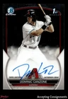 2023 Bowman Chrome Prospect Autographs #CPADC Dominic Canzone 1ST ROOKIE AUTO