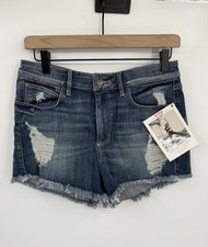 NEW Guess Jeans Original Design 1981 Denim Cut Off Shorts Distressed Size 29