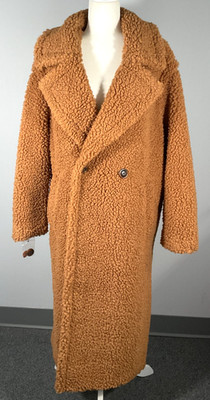 UGG Gertrude Long Teddy Women's Size L Chestnut Coat NWOT