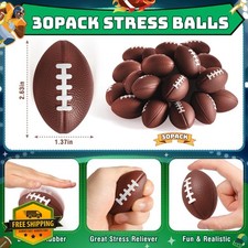 Valentines Day Kids Gifts 30 Pack Cards Mini Football Squeeze Ball