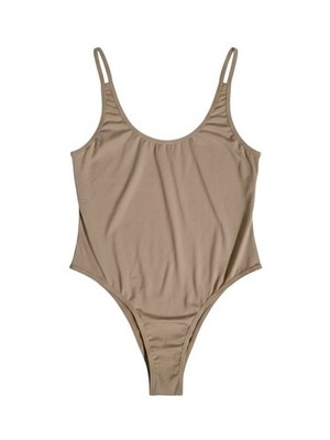Women s Seamless Scoop-Back Shaping Bodysuit - Taupe