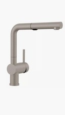 NEW BLANCO 526375 Linus 1.5-GPM Pull-Out Dual Spray Kitchen Faucet Concrete Gray