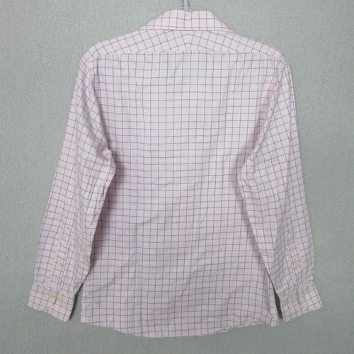 Brooks Brothers Dress Shirt Mens Size 14.5 32/33 Pink Plaid Regent Long Sleeve - Picture 3 of 7