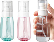 3 Pack Mini Spray Bottles 2Oz / 60Ml, Fine Mist Water Spray Bottle Leak Proof, R