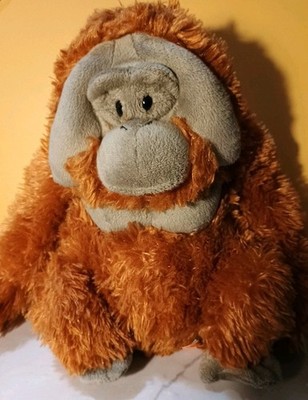 Wild Republic Orange Orangutan Monkey Plush Toy 10''