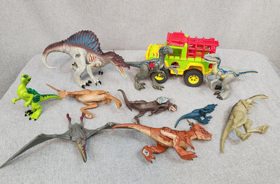 Jurassic Park 3 World Dominion Lego Dinosaur Dinosaurs Imaginext Truck Lot of 11
