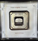Geiger Edelmetalle Original 50 gram .999 Fine Silver Bar In Assay Security Line