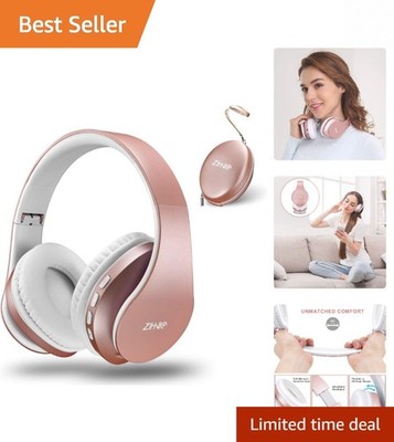 Luxurious Over-Ear Headphones - Foldable Wireless with Stunning Sound Isolation