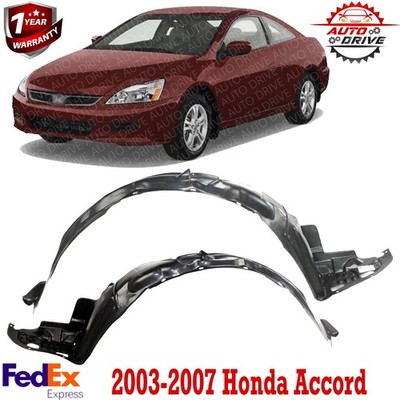 Front Fender Liner Left Driver & Right Passenger Side For 2003-2007 Honda Accord