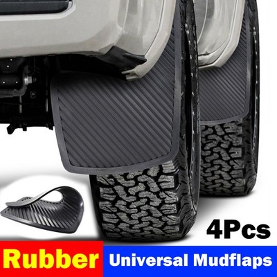 4X UNIVERSAL HEAVY-DUTY RUBBER CAR PICKUP TRUCK MUD FLAPS FENDER SPLASH GUARDS
