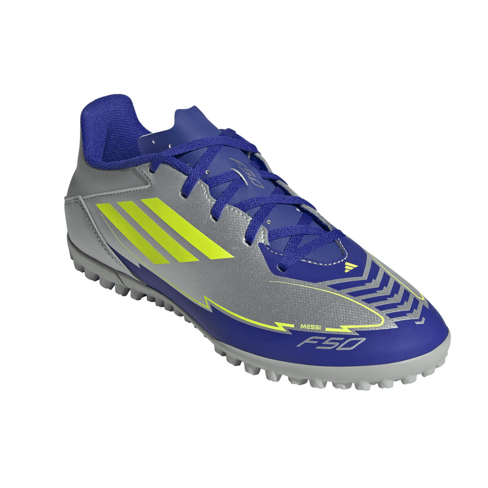 adidas F50 Club Turf Soccer Mens Silver Sneakers Athletic Shoes IH0917-A thumbnail 2