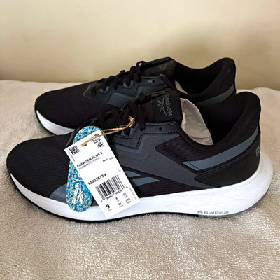 Reebok Energen Plus 2 Men s Lace Up Low Top Athletic Sneakers Black/Gray/White