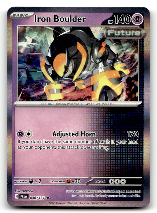 Iron Boulder 046/131 Holo Rare SV: Prismatic Evolutions LP