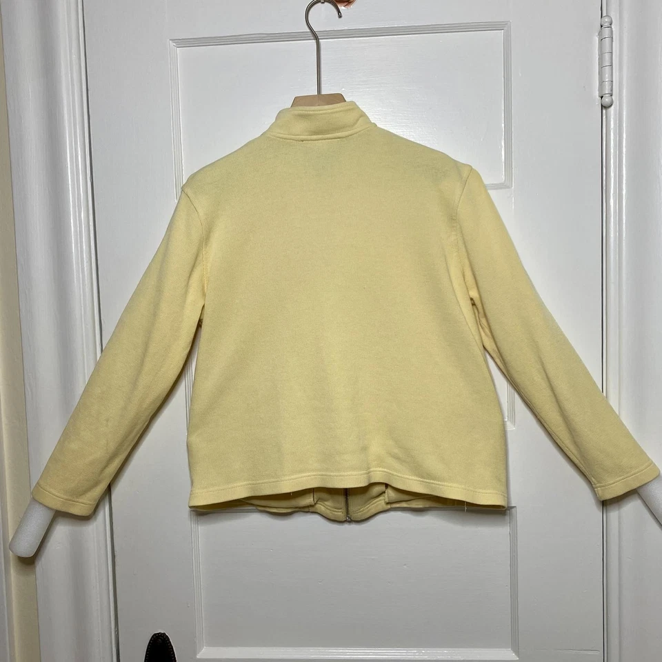 Chaqueta Charter Club con Cremallera para Mujer P/S Cottagecore Tejido Preppy Romántico Básico Foto 4 de 4