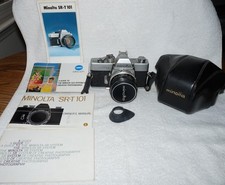 Vintage Minolta SR-T 101 35mm Film with 58mm Rokkor-PF Lens