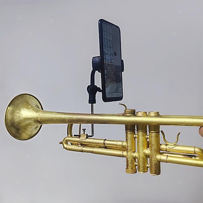 Trompeten-Telefon-Musik-Leier, tragbar, verstellbar, für Trompeten-Marsch-Leier