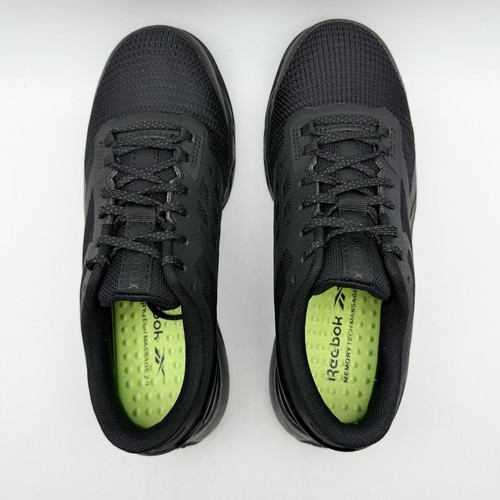 Zapatillas de trabajo Reebok Nanoflex TR EH Comp Toe para mujer EE. UU. 6,5 anchas negras nuevas en caja - Imagen 11 de 14
