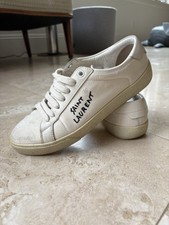 Saint Laurent Court Classic Cream Distressed ...