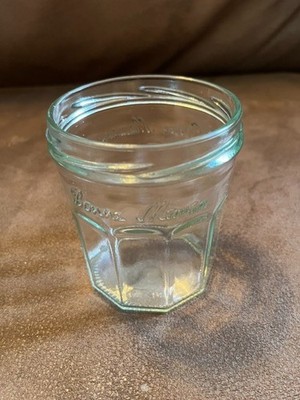 EMPTY BONNE MAWMAN 13oz GLASS JAM JELLY NO LID FOR CRAFTS 