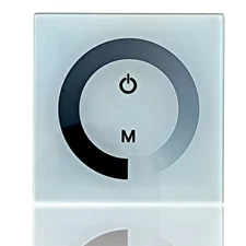 Single Color Touch Panel Dimmer Wall Switch Controller,LED Light Strip Input-DC