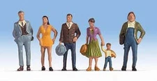 Walthers SceneMaster HO Scale Figures/People Pedestrians (6-Pack) #2