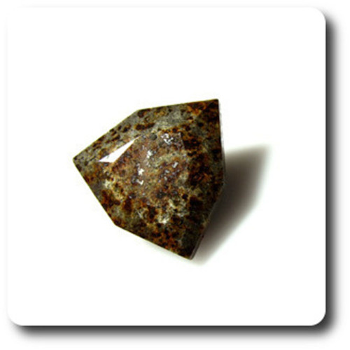 Météorite du Sahara de 7.24 cts minéral brut aérolithe pour vitrine de géologie