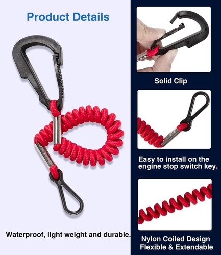 Boat Kill Switch Safety Lanyard 8M0092849 for Mercury Mercruiser Outboard Motor - Picture 13 of 19