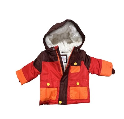 Cat & Jack  New Boys' Softshell Tech Jacket Heavyweight - Red- 12 Months