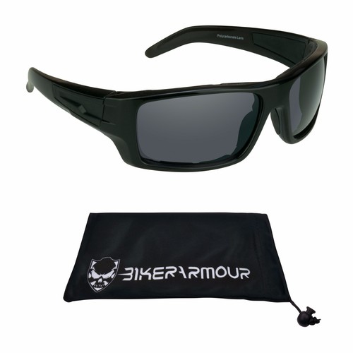 Gafas de sol para motociclista gafas de espuma rectangular cojín amarillo claro lente oscura - Imagen 11 de 17