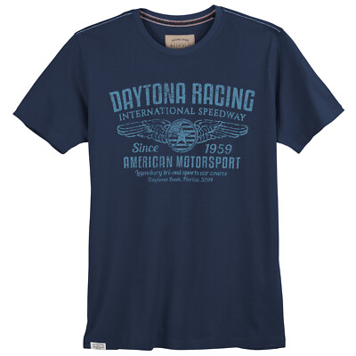 Redfield T-Shirt Übergröße Daytona Racing denimblau