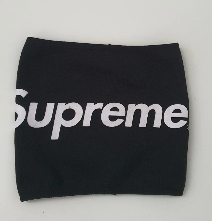 FW15 Supreme guêtre polaire cou noir cache cou accessoire rare 