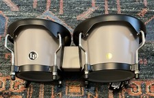 LP Discovery Series Bongos 6 1/4" 7 1/4" Slate Grey w/Carrying Bag