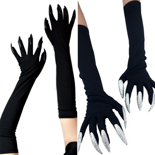 Guantes Garra Halloween Uñas Largas Bruja Demonio Garra Guantes Disfraz Accesorios Lote - Imagen 20 de 24